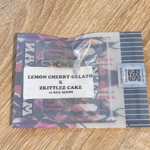 lemon cherry gelato x zkittlez cake
