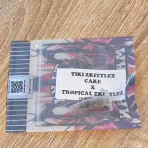 tiki zkittlez cake x topical zkittlez