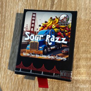 sour razz - west coast diesel x apples & bananas x blue razz x blutonium